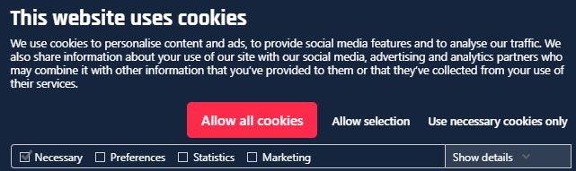 Offering users more customisation options from the cookie window is mandatory. 